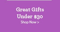 Great Gifts Under $30 Shop Now >