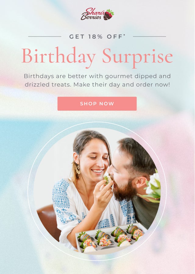 Birthday Surprise 18% Off