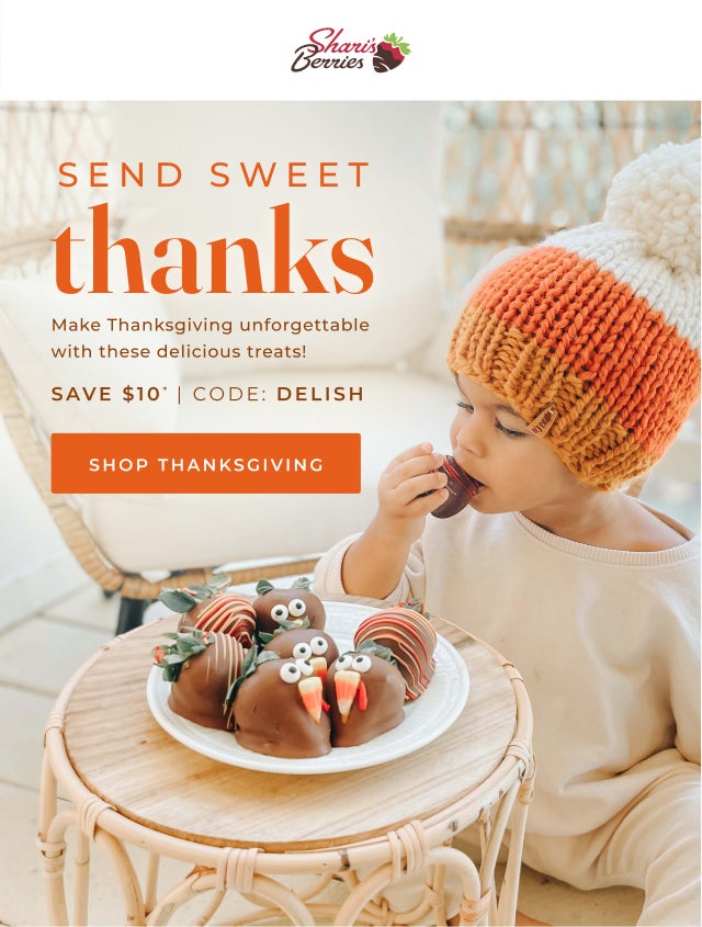 Send Sweet Thanks Save $10 Code DELISH
