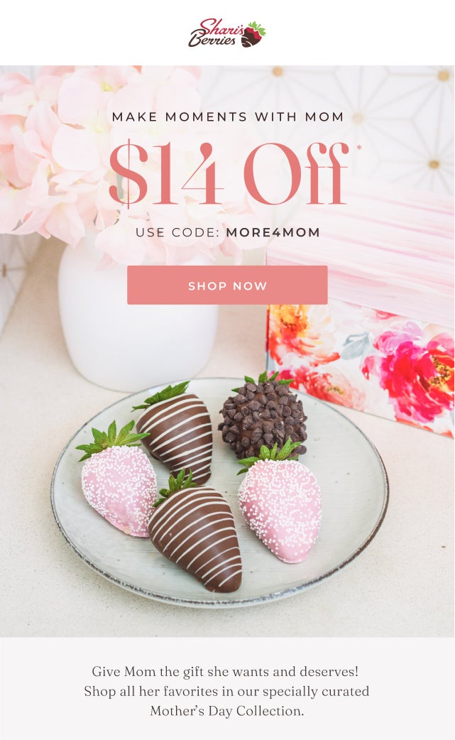 $14 OFF USE CODE MORE4MOM