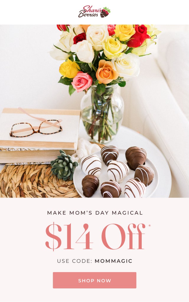 MAKE MOM'S DAY MAGICAL $14 OFF USE CODE MOMMAGIC