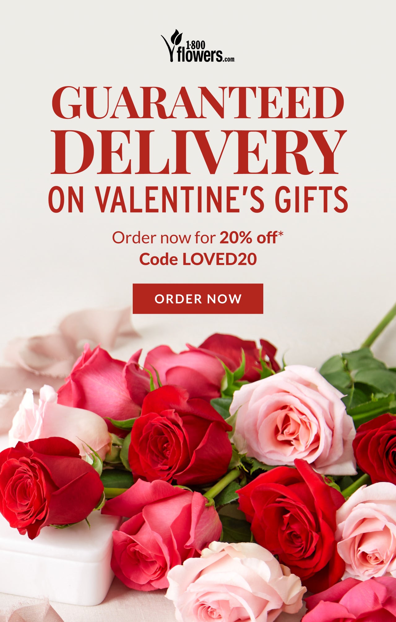 GUARANTEED DELIVERY ON VALENTINE'S GIFTS