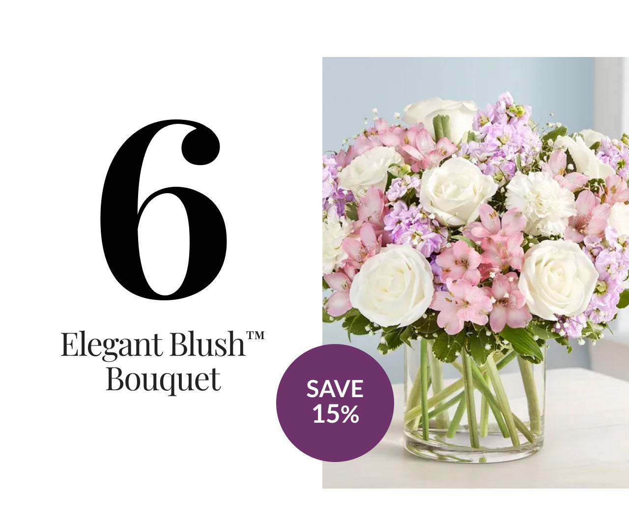 ELEGANT BLUSH BOUQUET