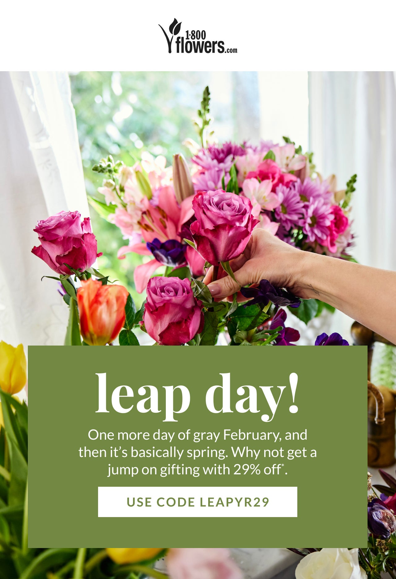 LEAP YEAR 29% OFF USE CODE LEAPYR29