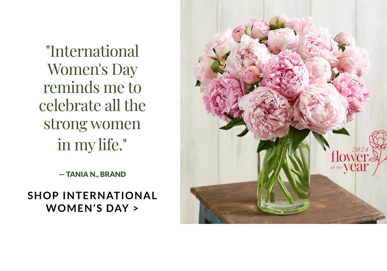 SHOP INTERNATIONAL WOMEN'S DAY