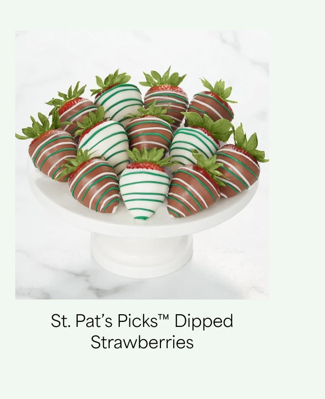 ST. PAT'S PICKS DIPPED STRAWBERRIES