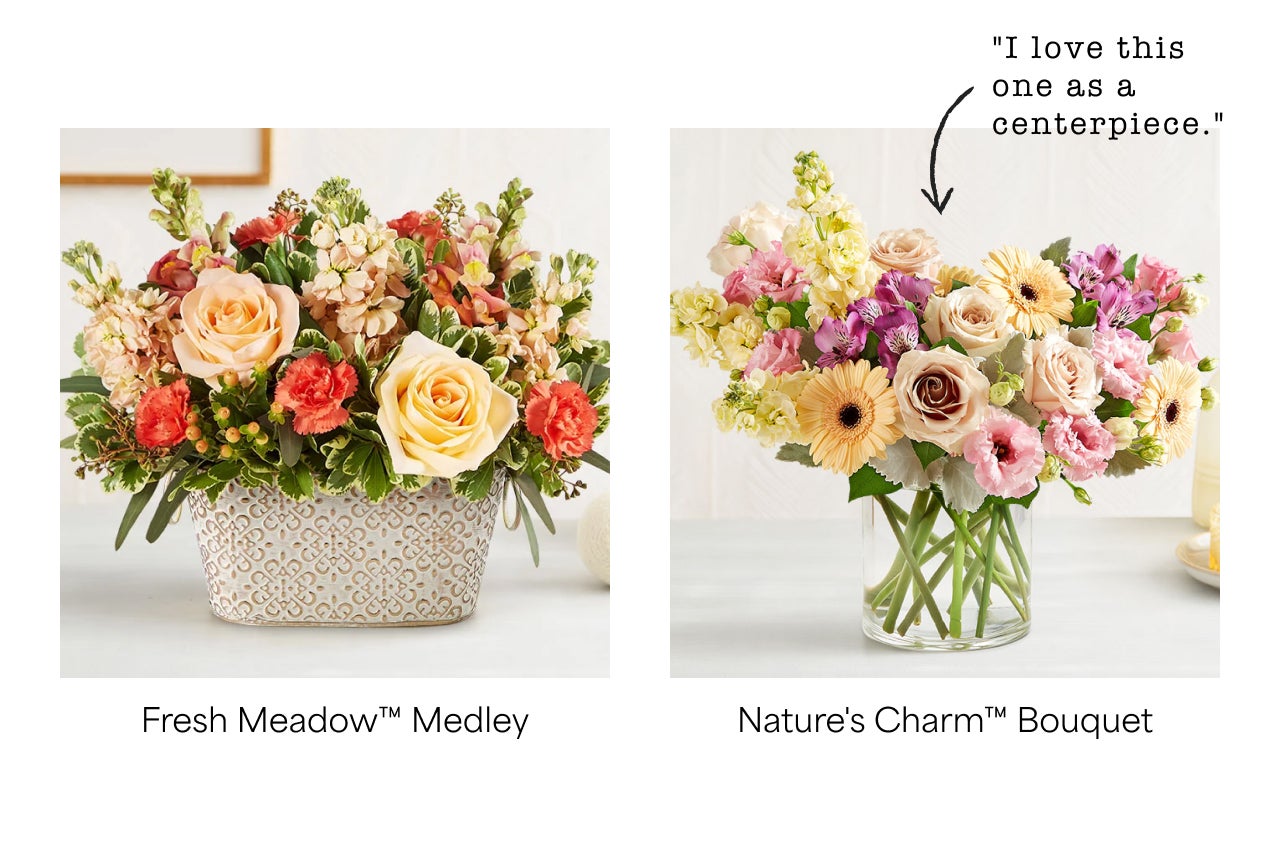 Fresh Meadow Medley & Nature's Charm Bouquet