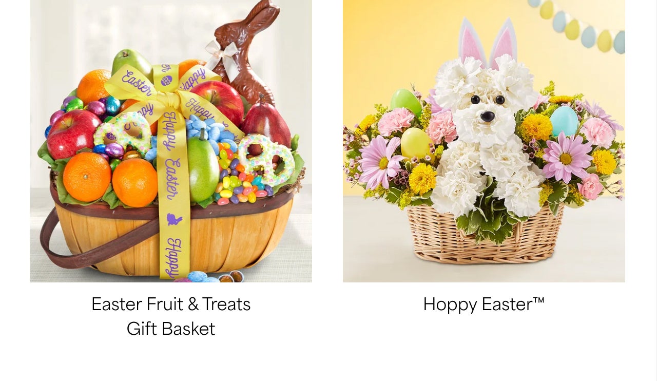 SWEET TREATS EASTER BASKET WITH BUNNY