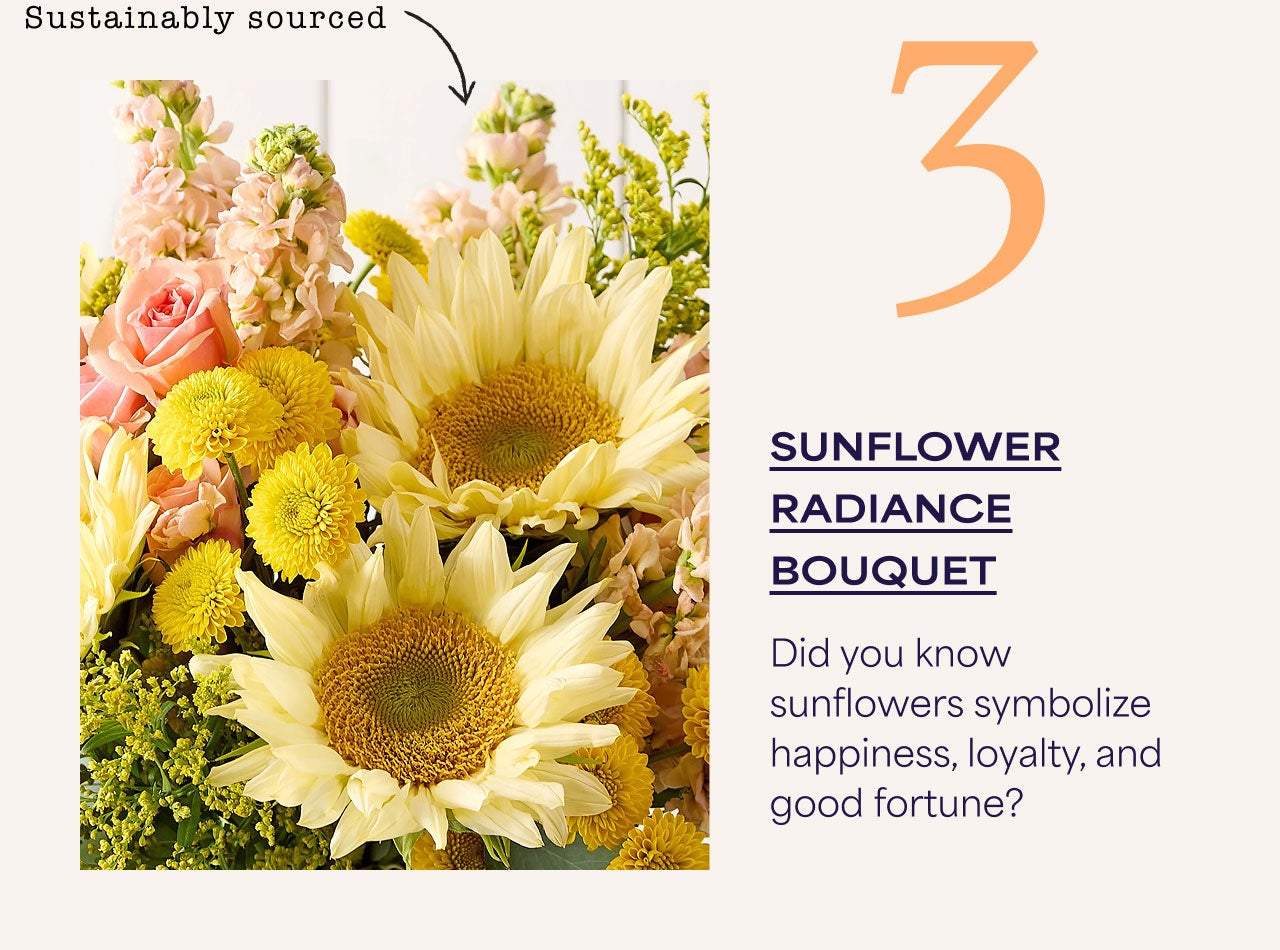Three | Sunflower Radiance Bouquet