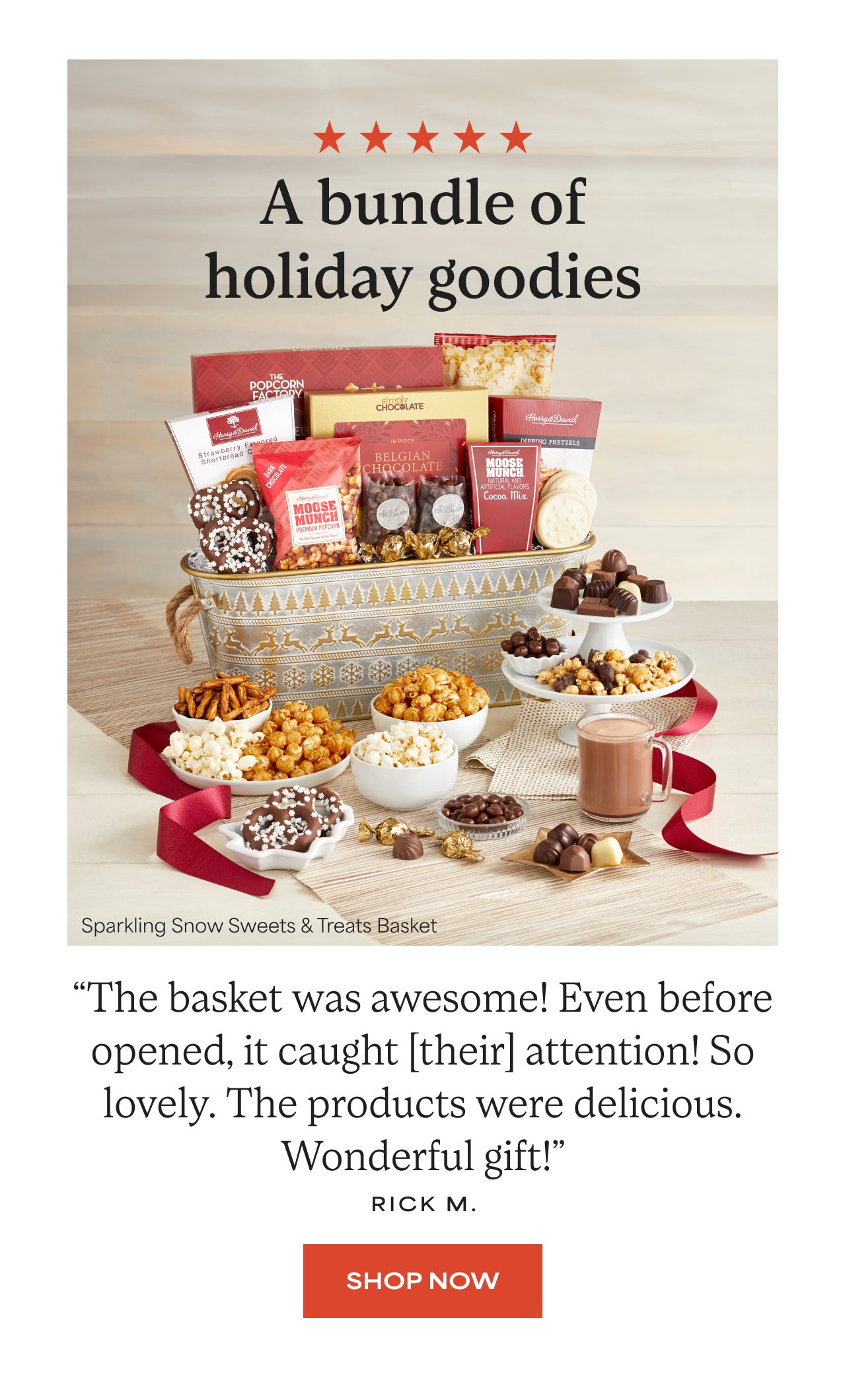 A Bundle of Holiday Goodies | Ghirardelli All That Glitters Bin | Shop Now