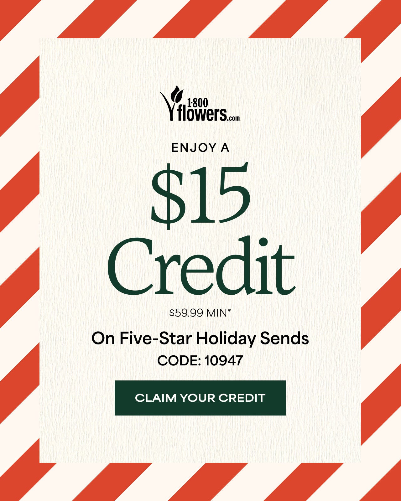 Enjoy a $15 Credit on Trending Holiday Sends | Code: 10947 | Shop Now