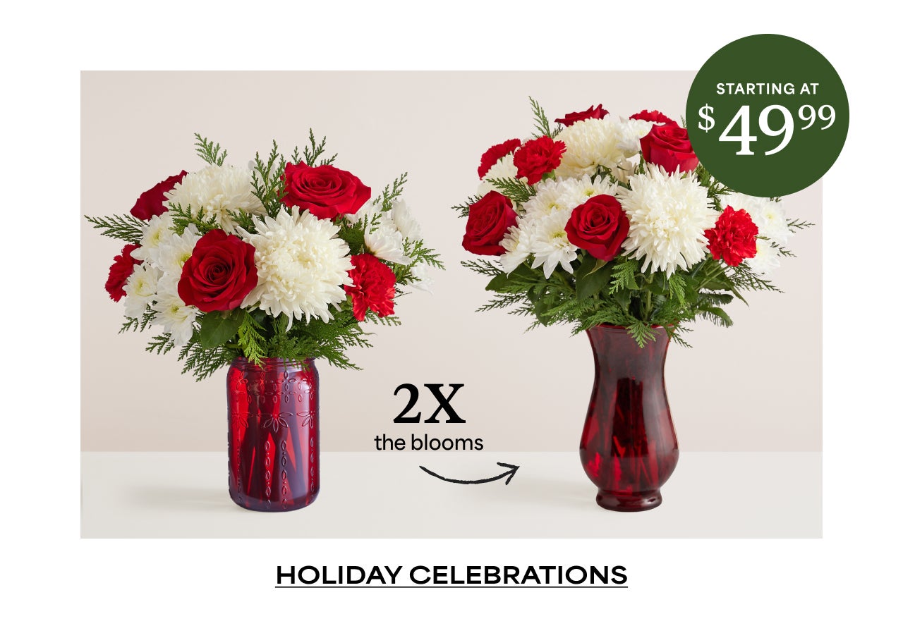 2x The Blooms | Shop Holiday Celebrations