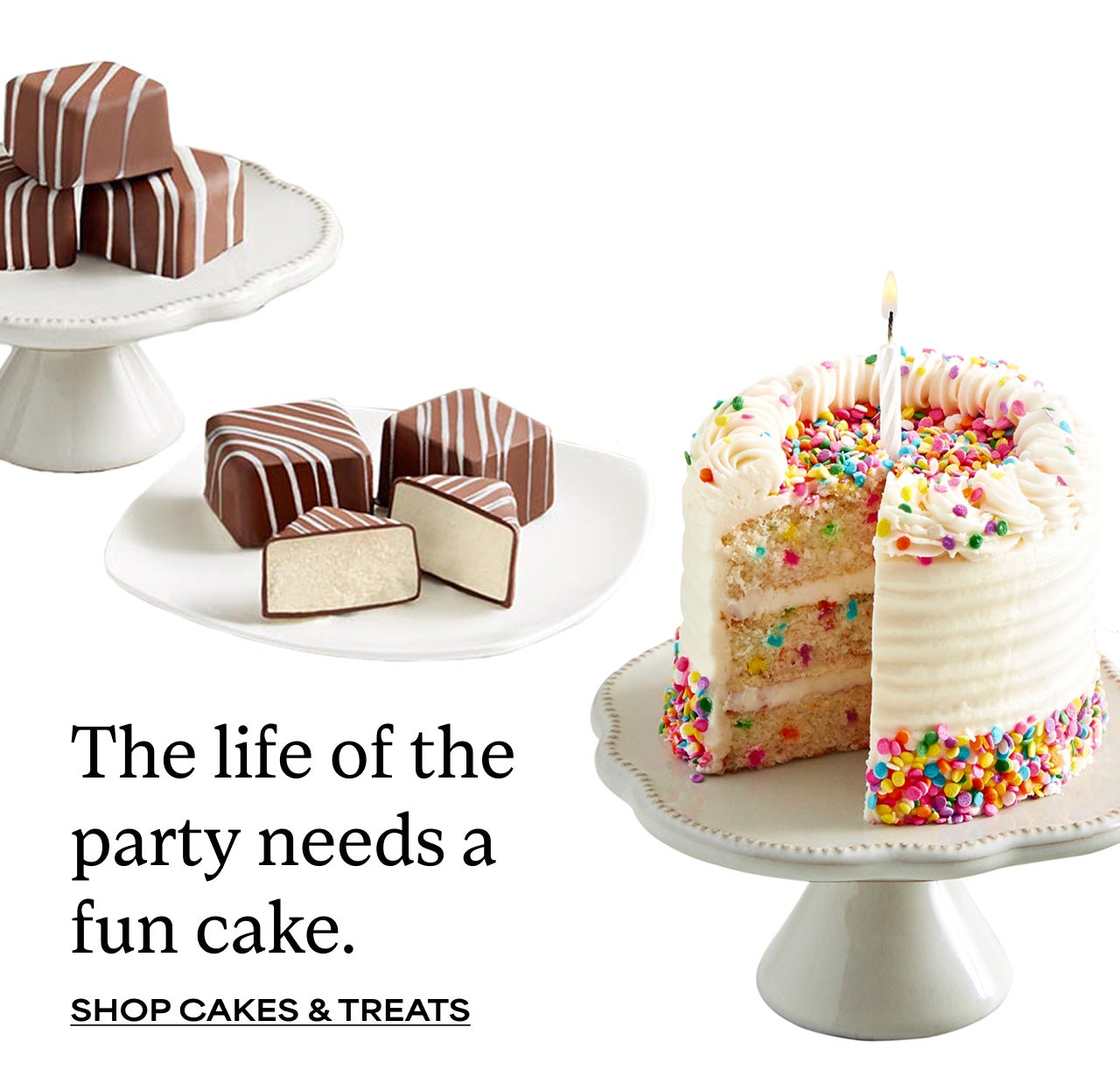 SHOP CAKES AND TREATS