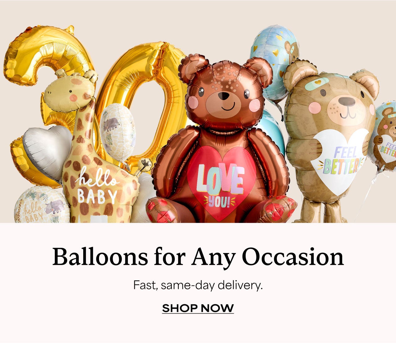 SHOP BALLOONS FOR ALL OCCASIONS