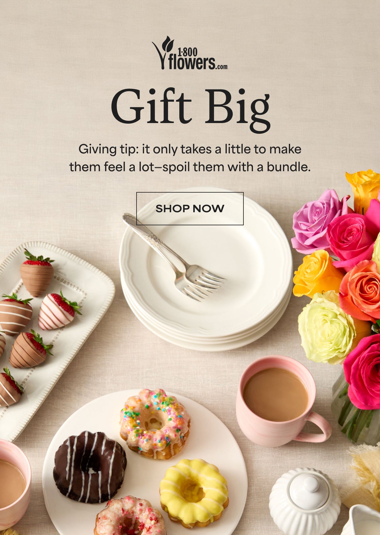 Gift Big | Giving tip: it only takes a little to make them feel a lot-spoil them with a bundle. | Shop Now