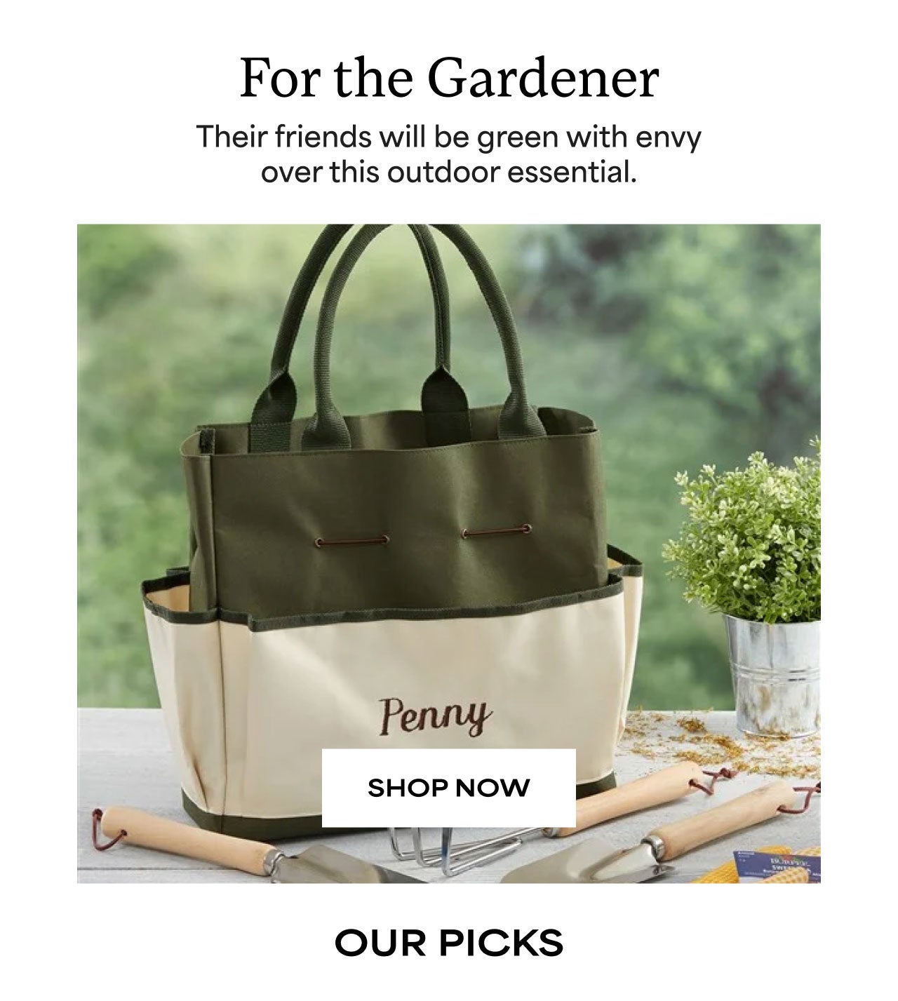 SHOP FOR THE GARDENER