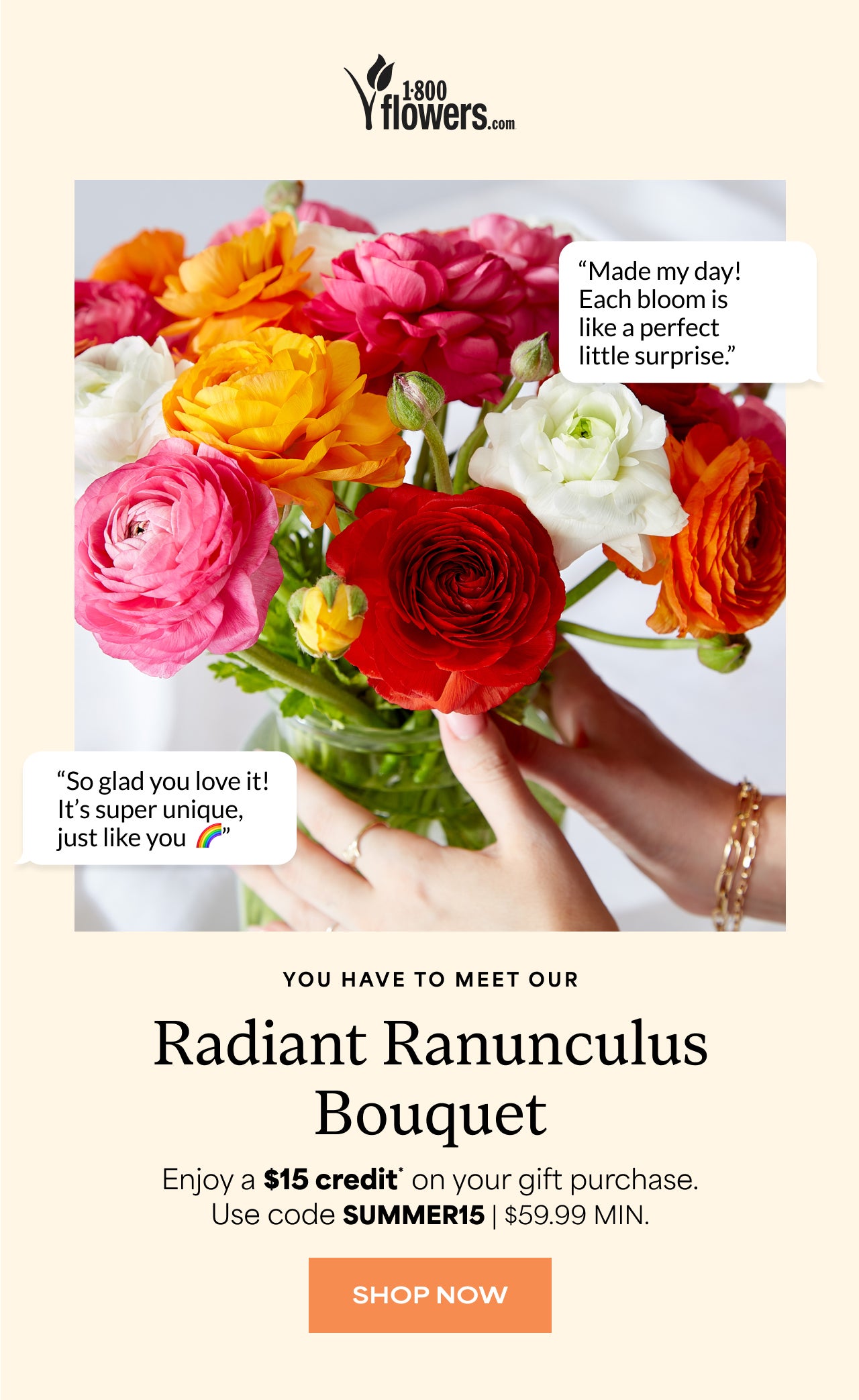 RADIANT RANUNCULUS BOUQUET