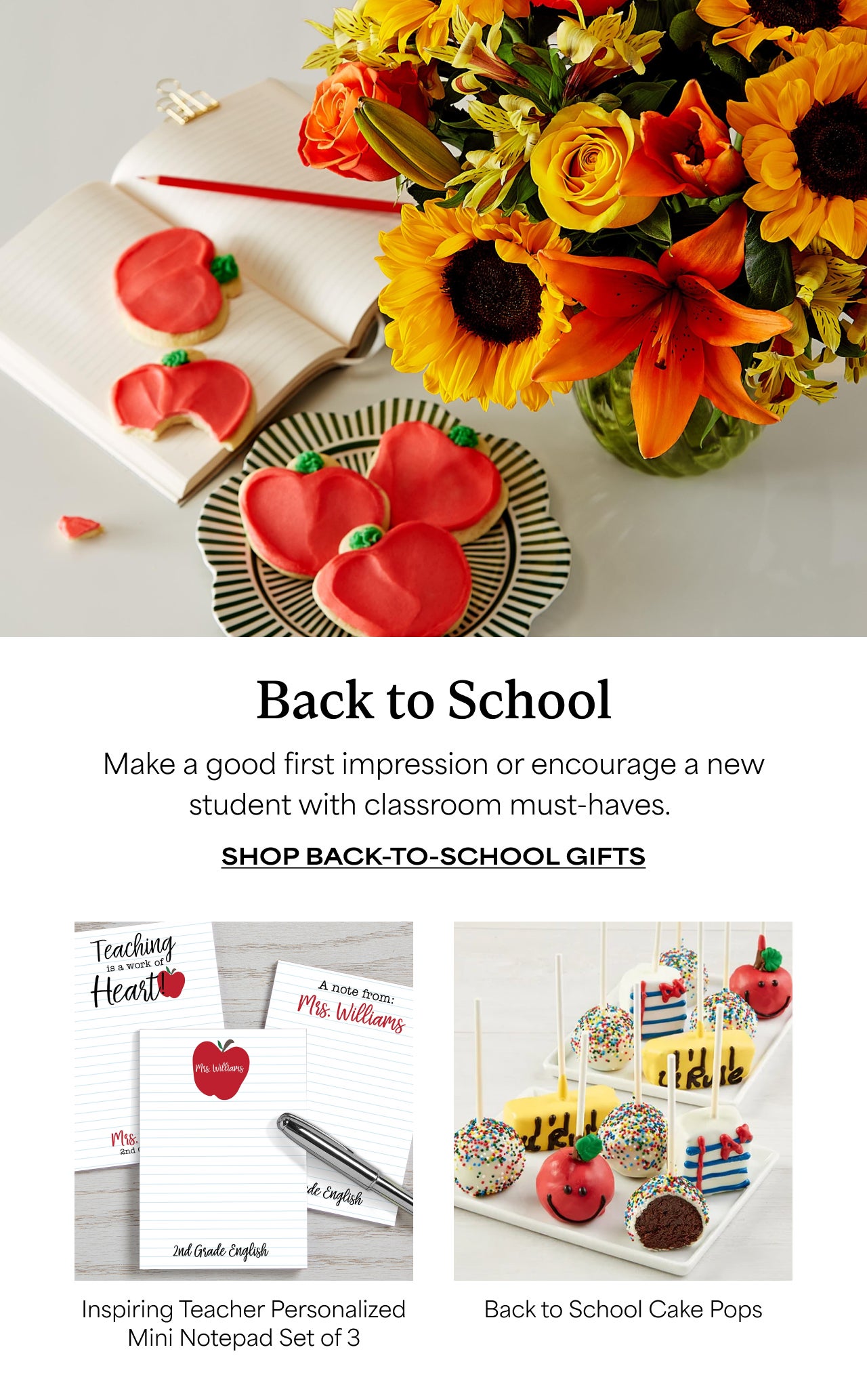 SHOP BACK TO SCHOOL GIFTS