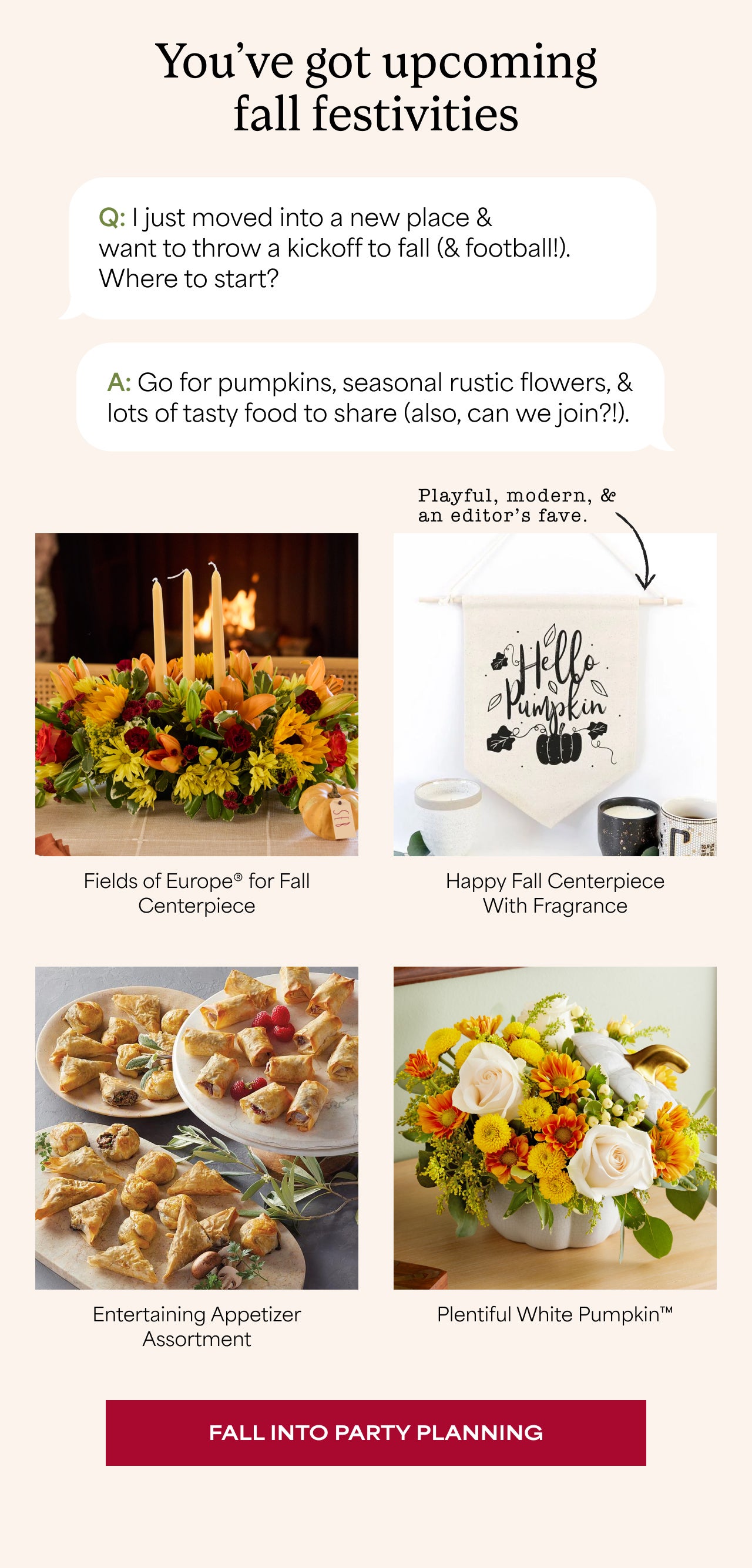 FALL INTO PARTY PLANNING