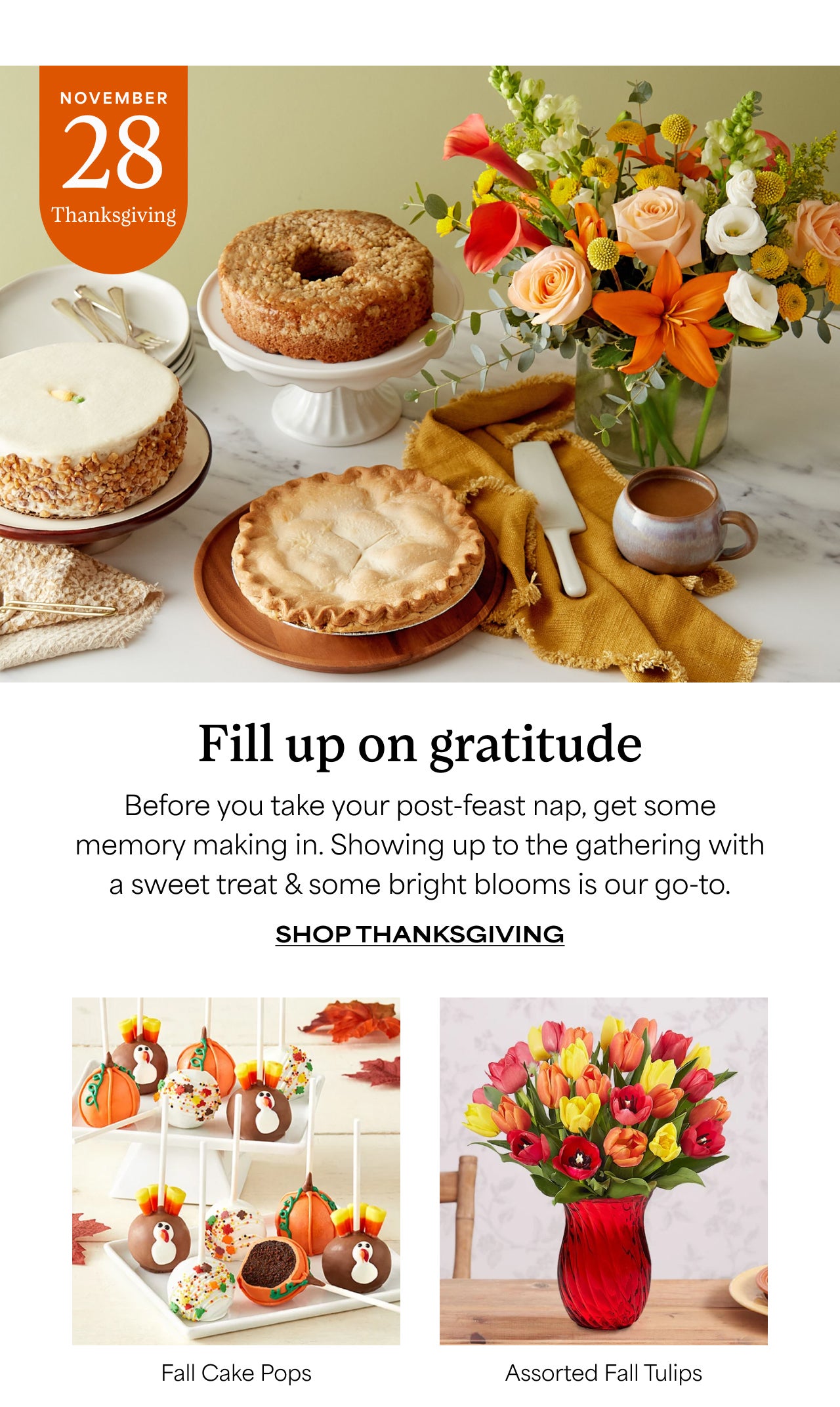 Fill Up on Gratitude | Shop Thanksgiving