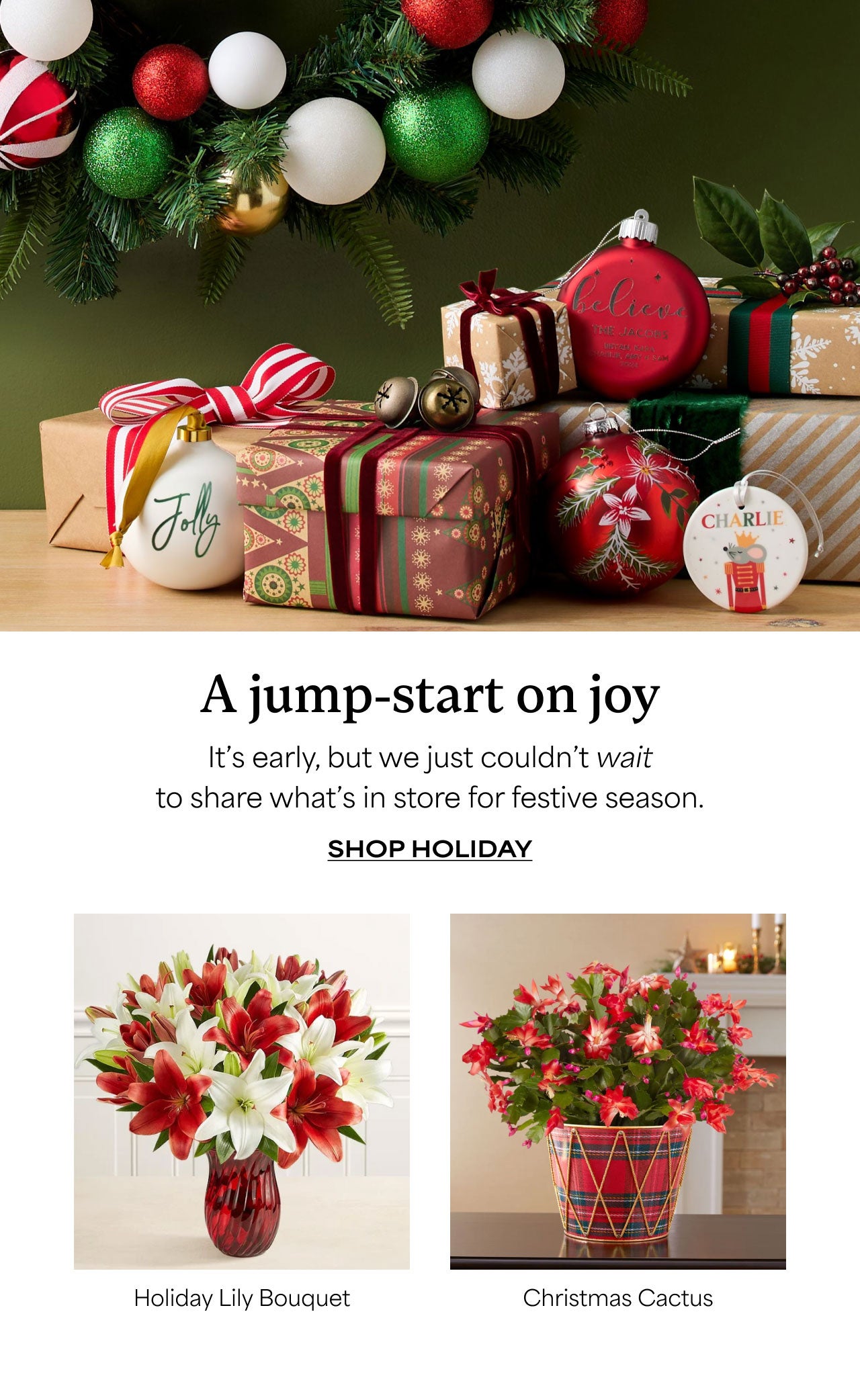 A Jump-start on Joy | It's early, but we just couldn't wait to share what's in store for festive season | Shop Holiday