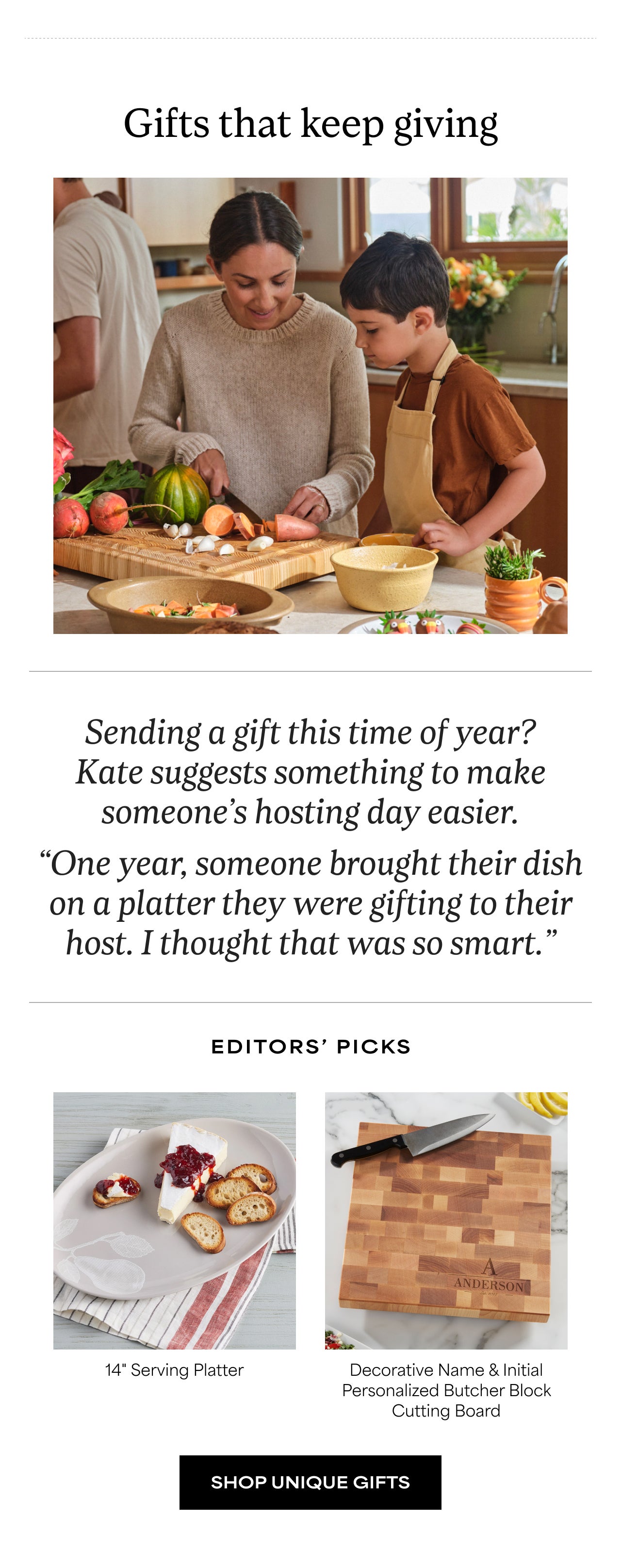 Gifts that Keep Giving | Sending a gift this time of year? Kate suggests something to make someone's hosting day easier. 