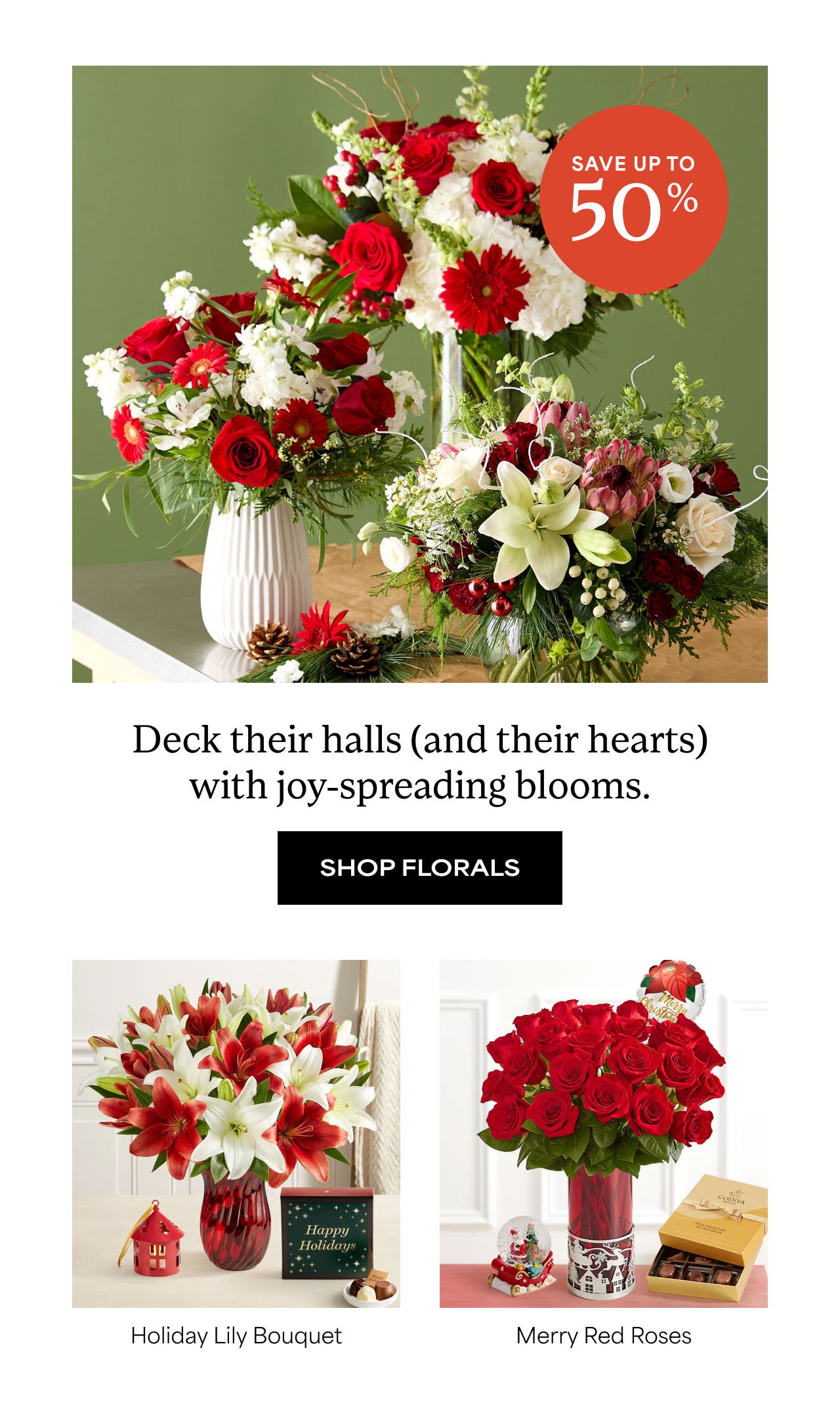 Deck Their Halls (and Their Hearts) with Joy-Spreading Blooms | Shop Florals