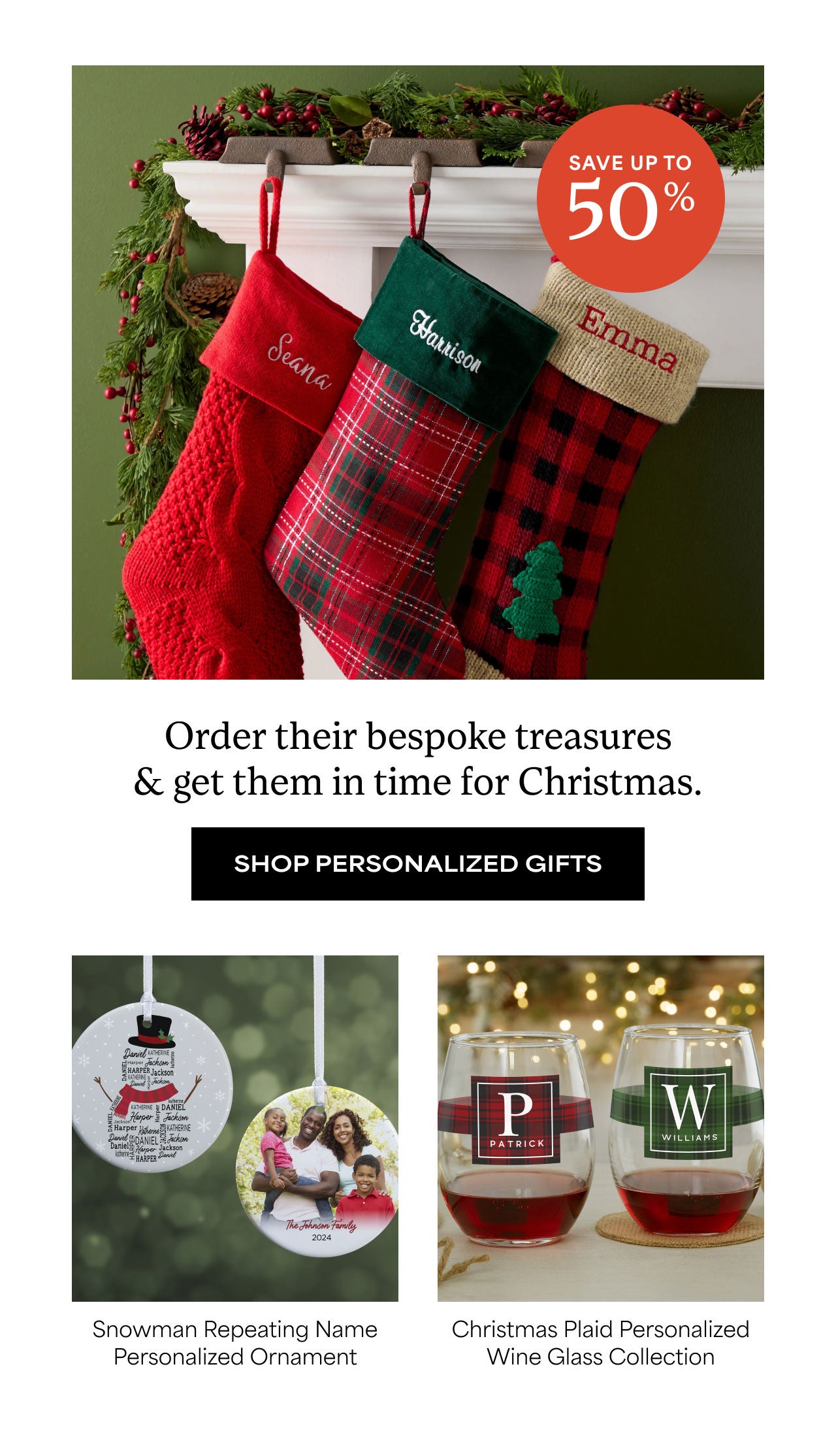 Order Their Bespoke Treasures and Get Them in Time for Christmas | Shop Personalized Gifts