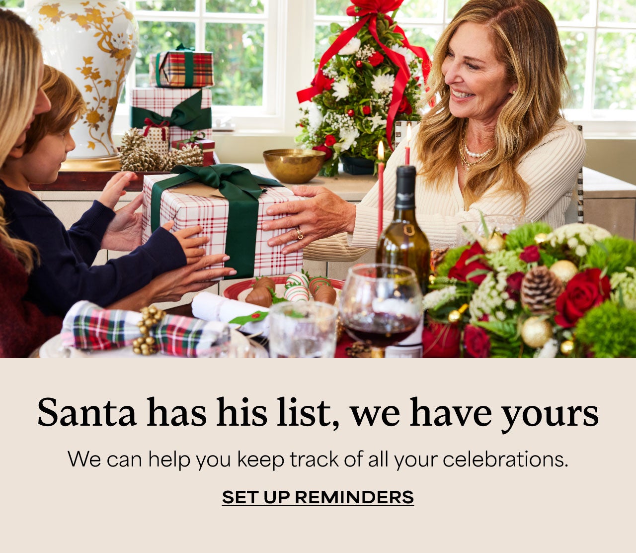 Santa has his list, we have yours | Set Up Reminders