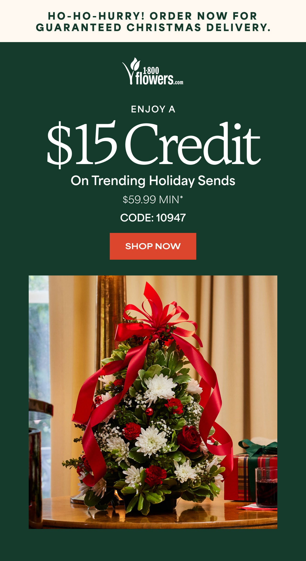 Enjoy a $15 Credit on Trending Holiday Sends | Code: 10947 | Shop Now