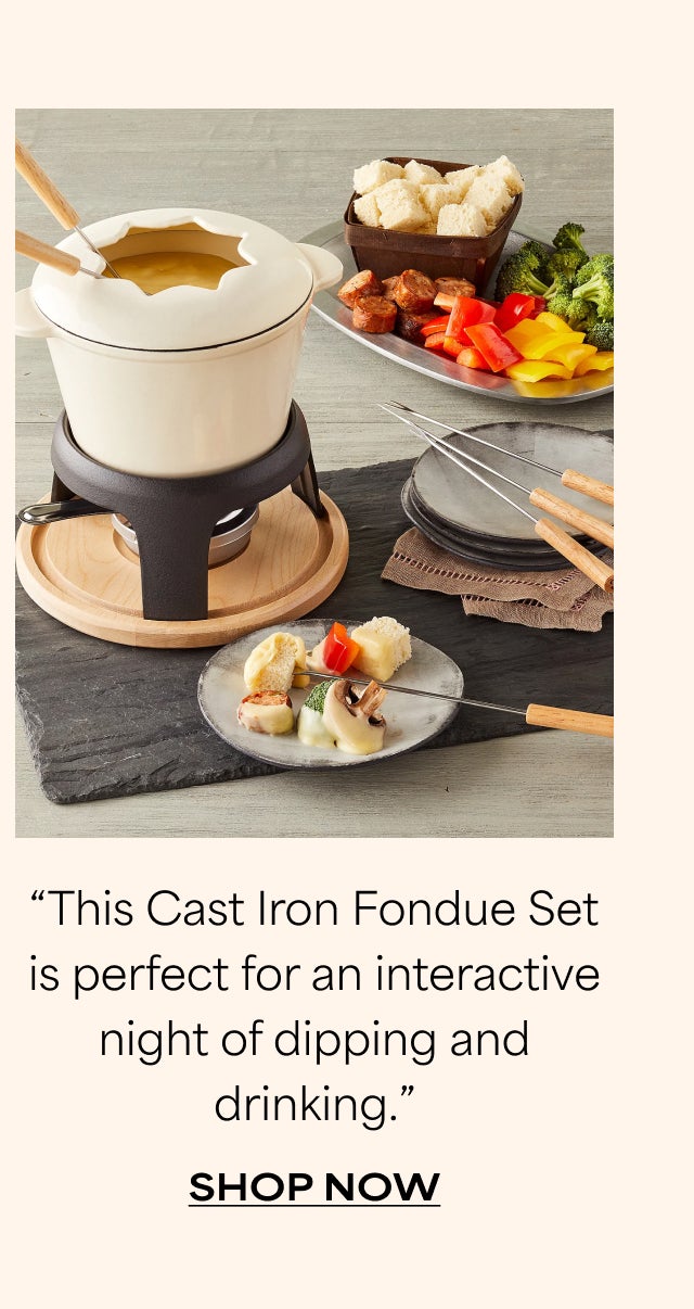 SHOP CAST IRON FONDUE SET