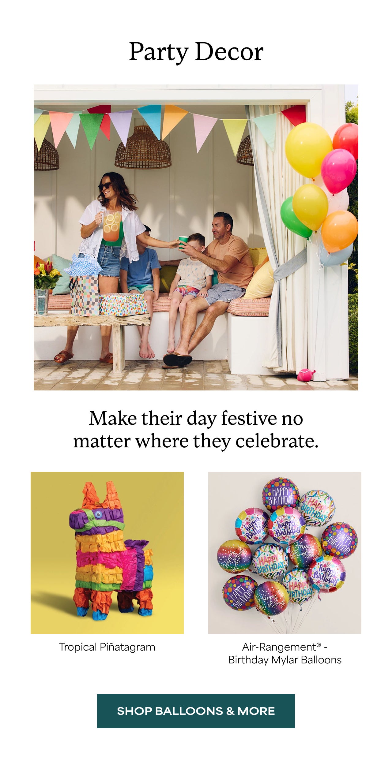 SHOP PARTY DECOR