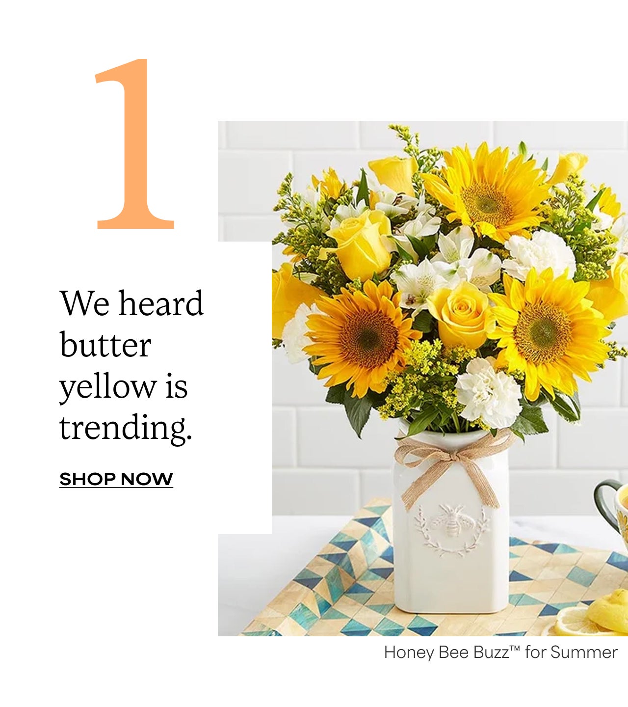 One | We heard butter yellow is trending | Shop Honey Bee Buzz for Summer