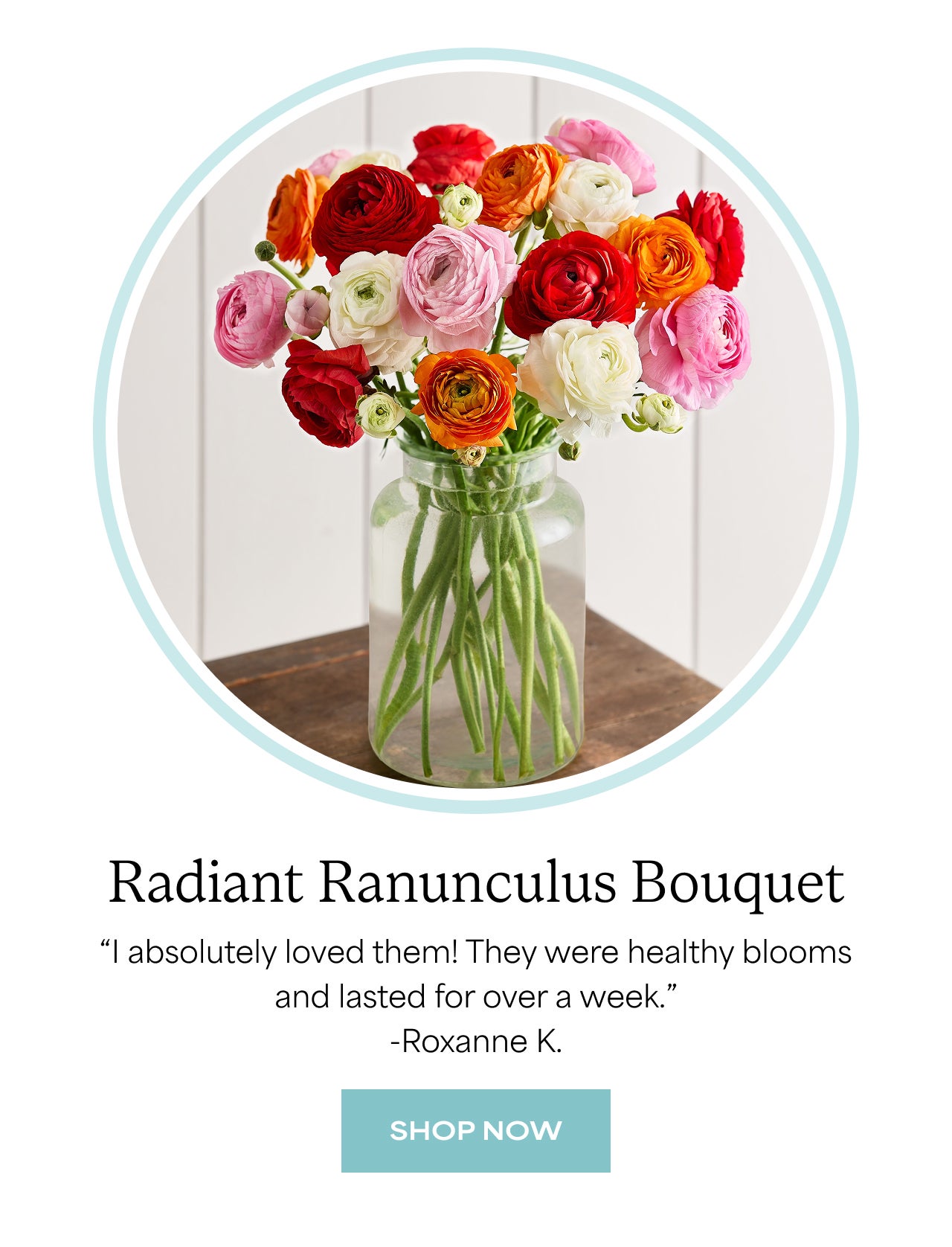 Radiant Ranunculus Bouquet | Shop Now