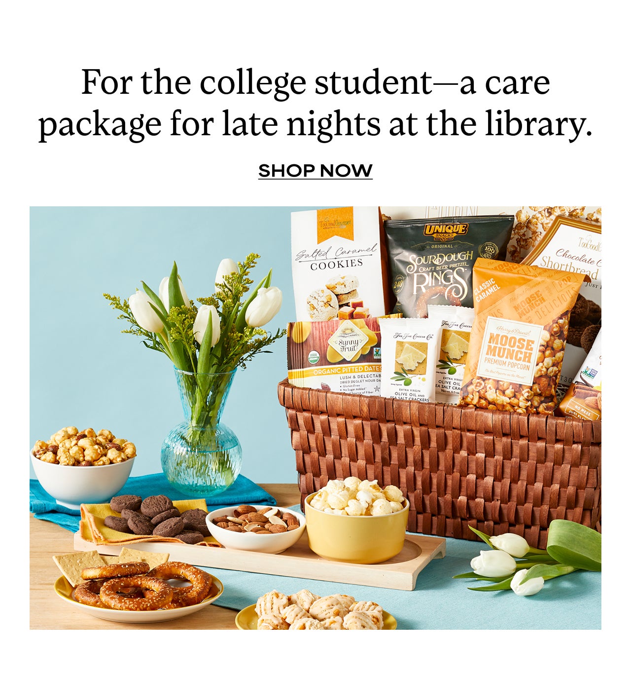 For the college student - a care package for late nights at the library | Shop Gift Baskets