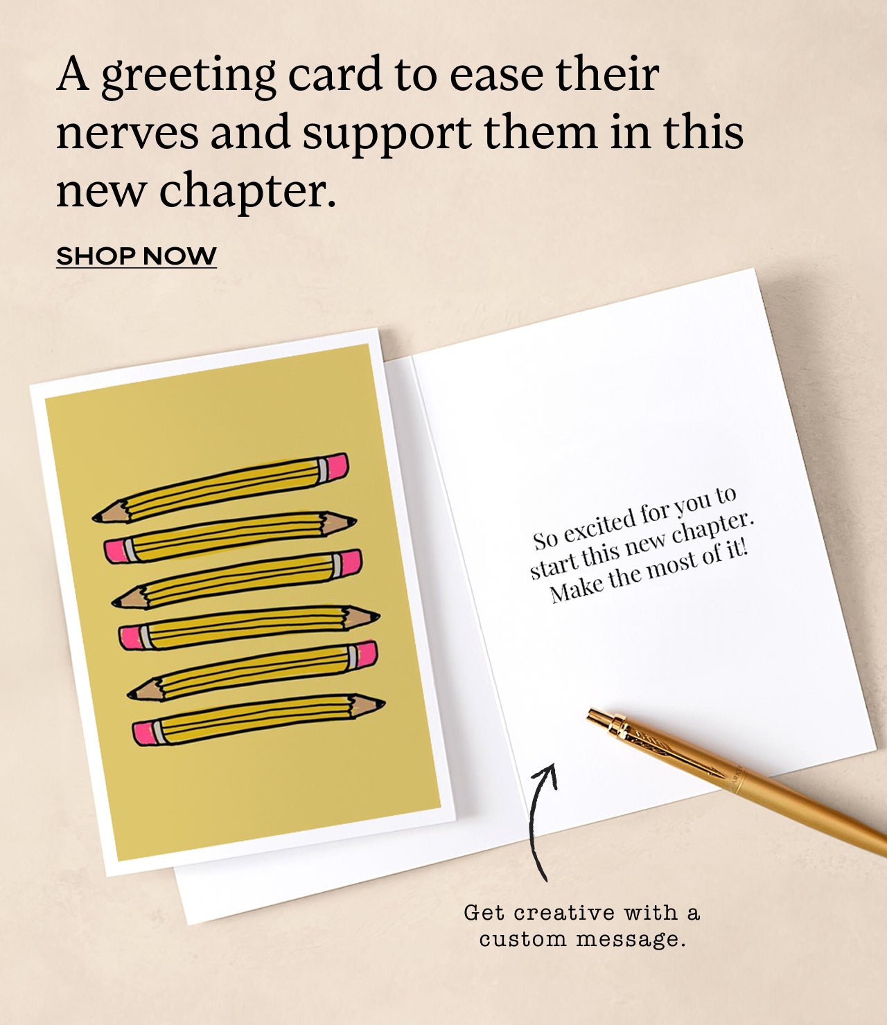 A Greeting Card to ease their nerves and support them in this new chapter | Shop Greeting Cards