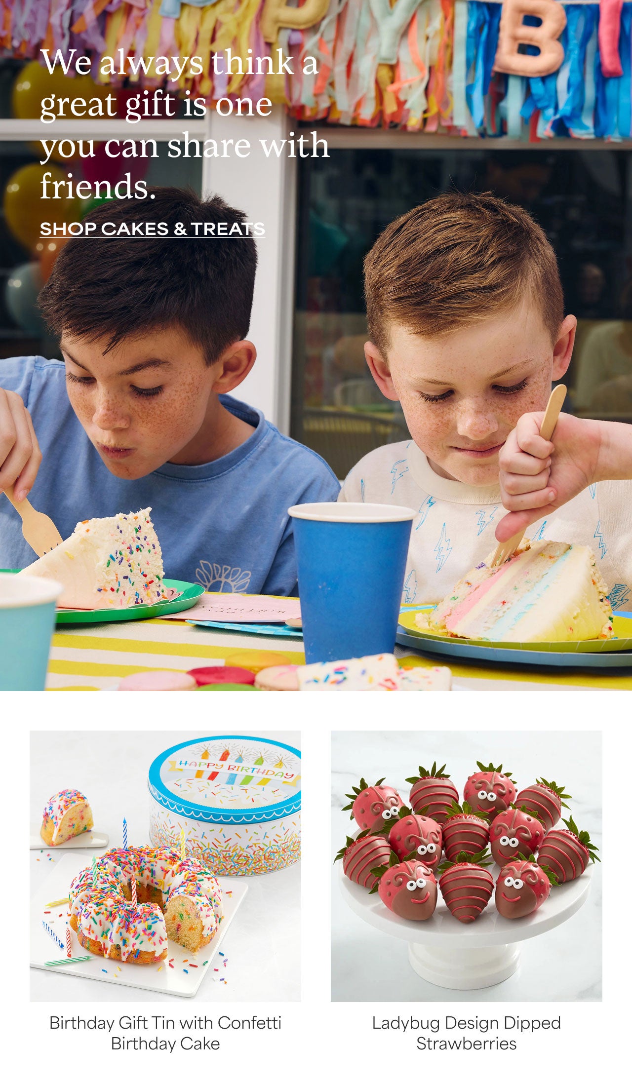 We always think a great gift is one you can share with friends. | Shop Cakes and Treats