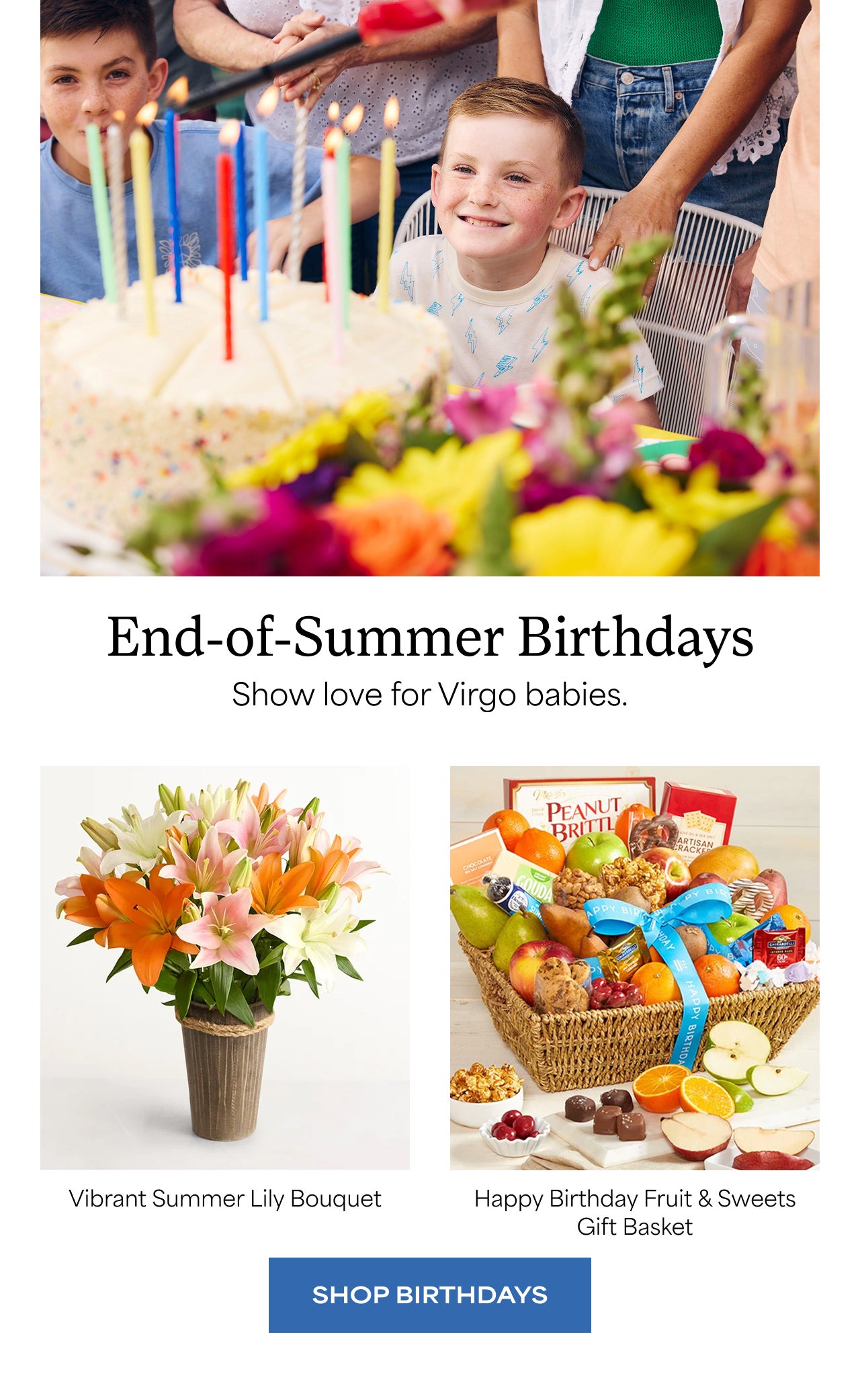 End-of-Summer Birthdays | Show love for Virgo babies | Shop Birthdays